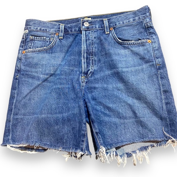 Citizens Of Humanity Pants - Citizens of Humanity Bailey Loose Fit Short 100% Organic Cotton Sz 27